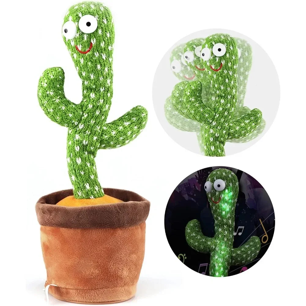 Dancing Cactus Talking Plush Toy with Voice Changer