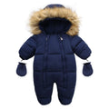 Baby Hooded Snowsuit Romper