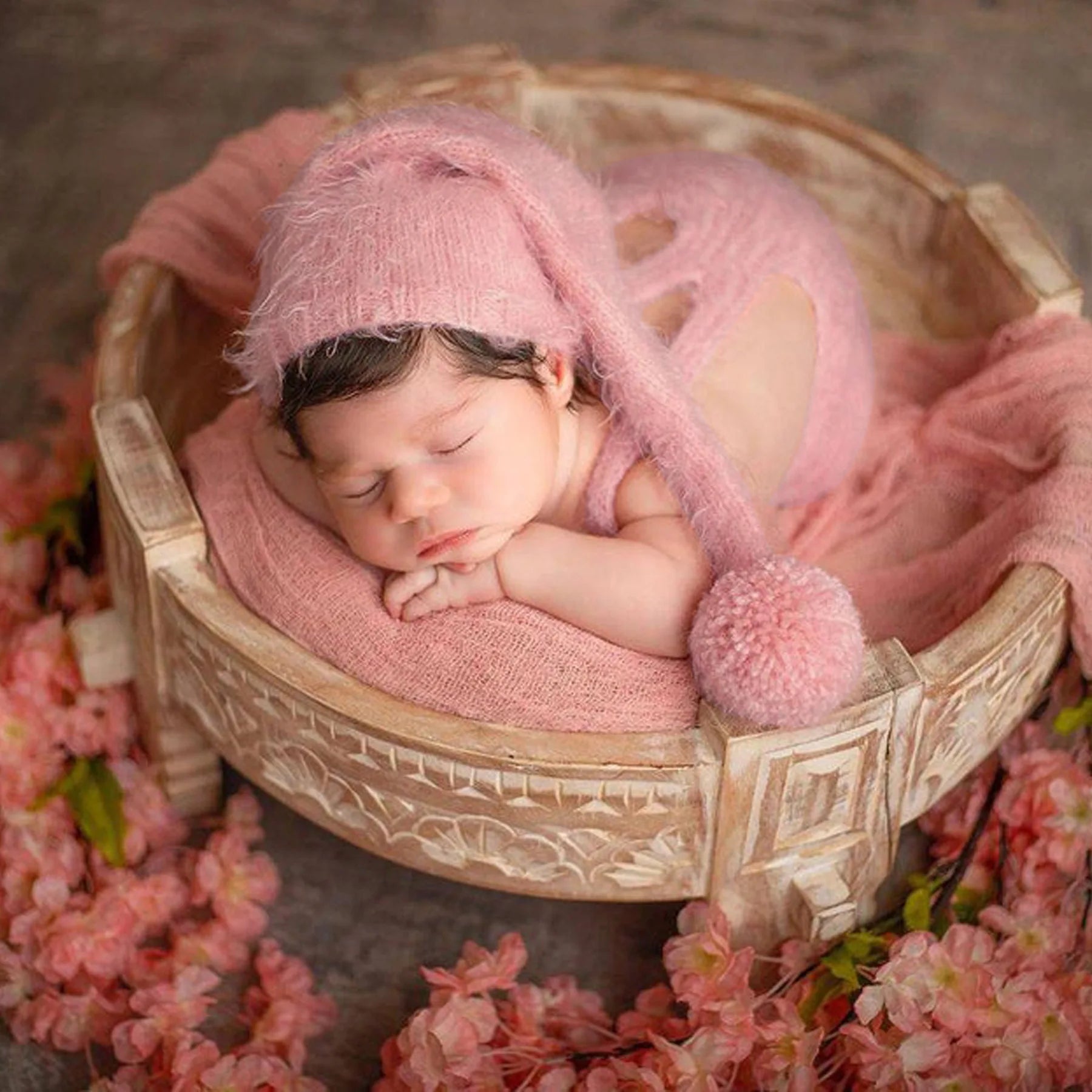 Newborn Knitted Photo Prop Set
