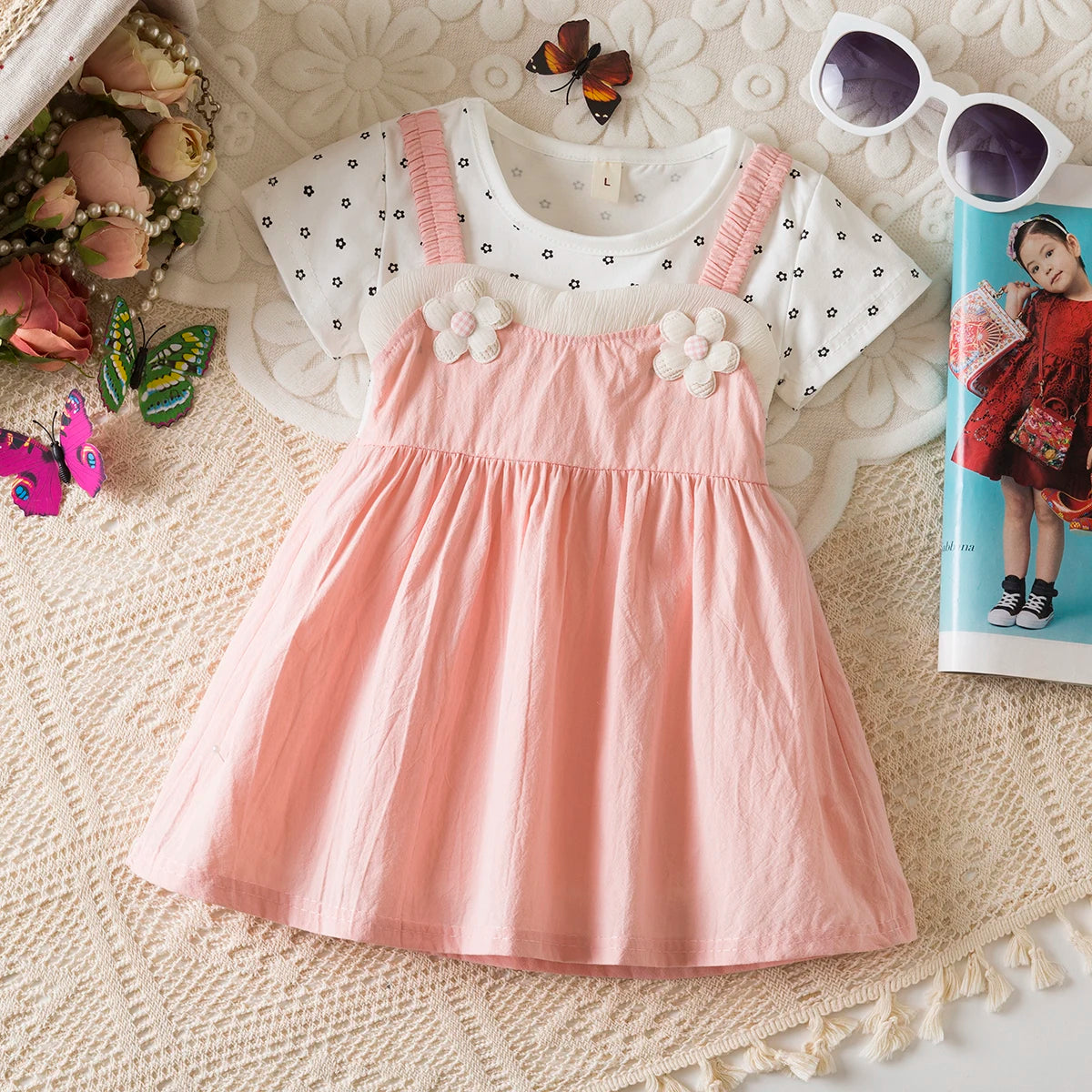 Little Floral Short Sleeved Baby Girl Dress