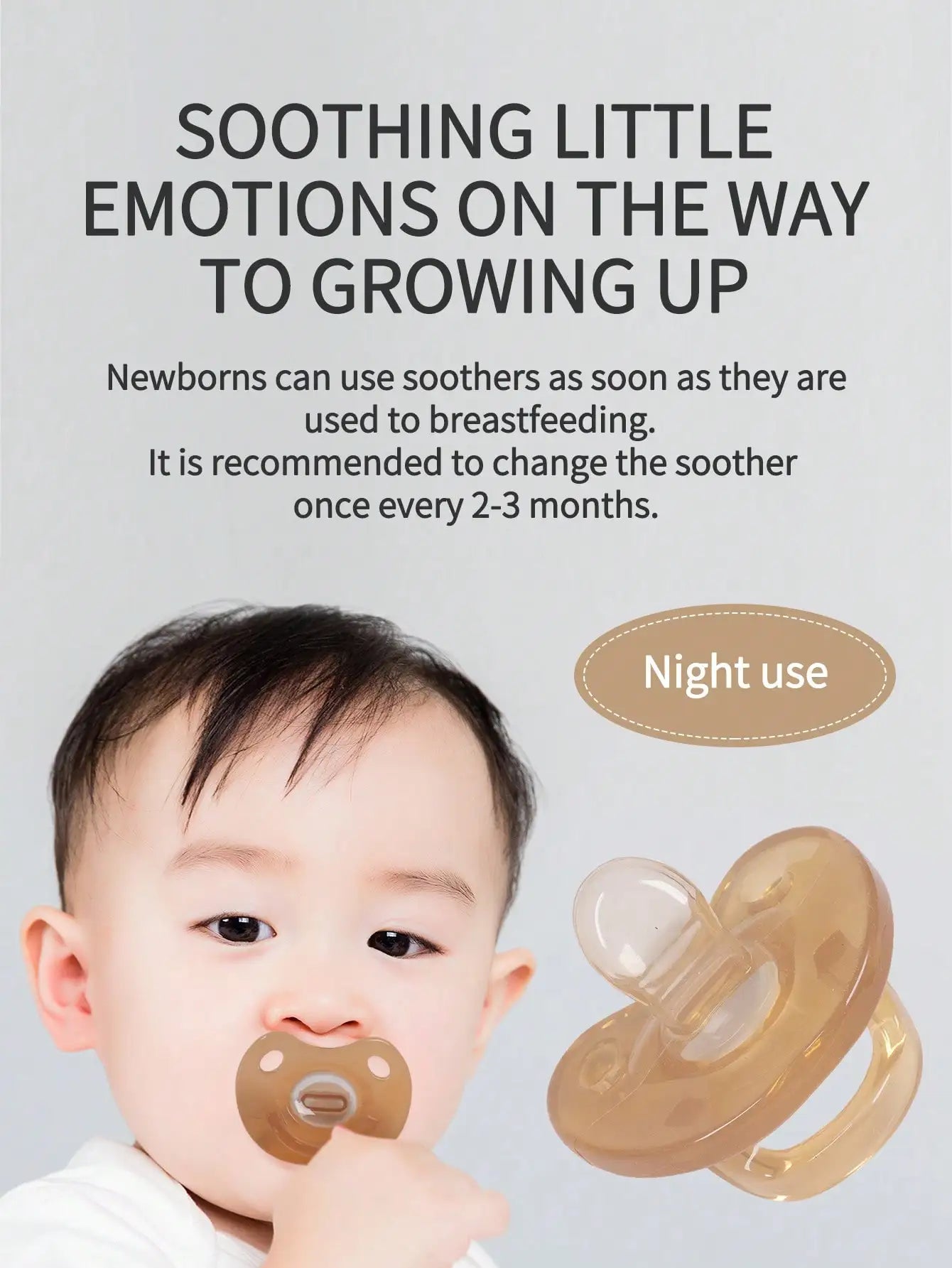Soft Breathable Silicone Pacifier