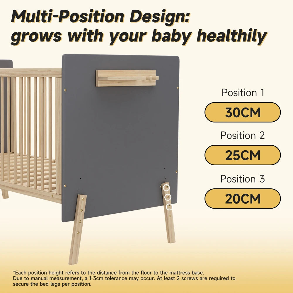 Solid Wood Baby Cot