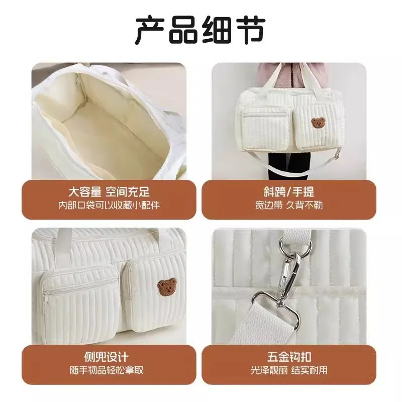 Embroidery Mommy Diaper Handbag