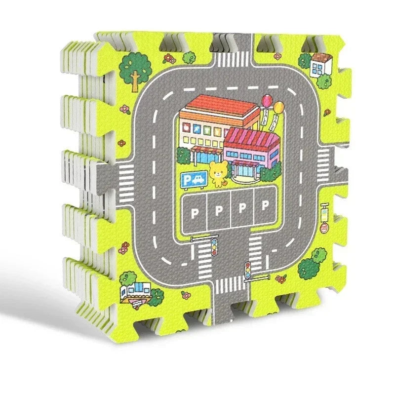 Baby Road Traffic Puzzle Play Mat