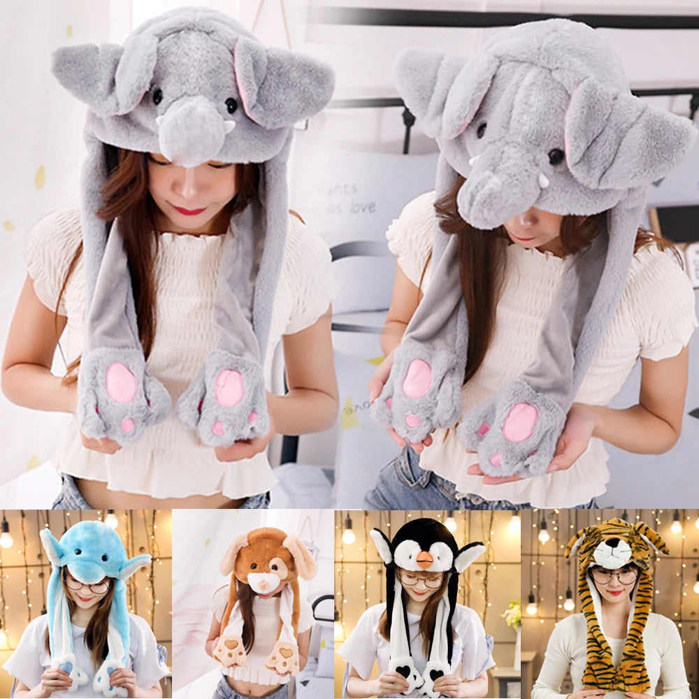 Funny Plush Animal Ear Hat