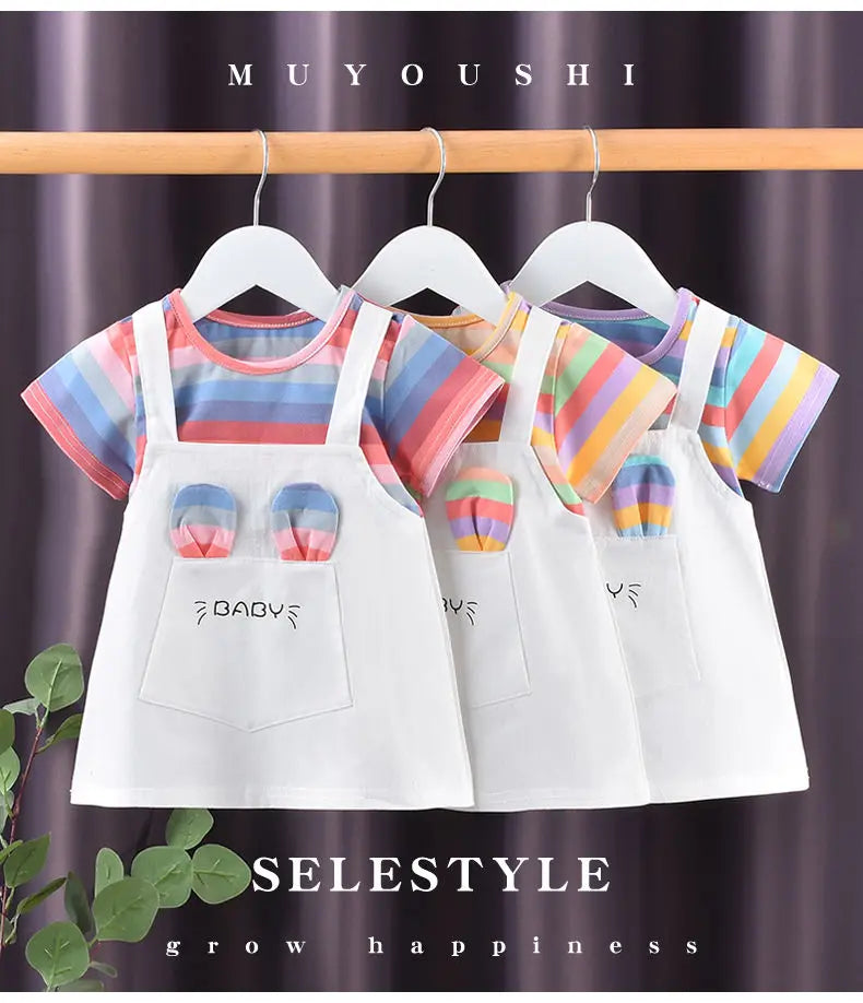Girls Two-Piece Summer Dress