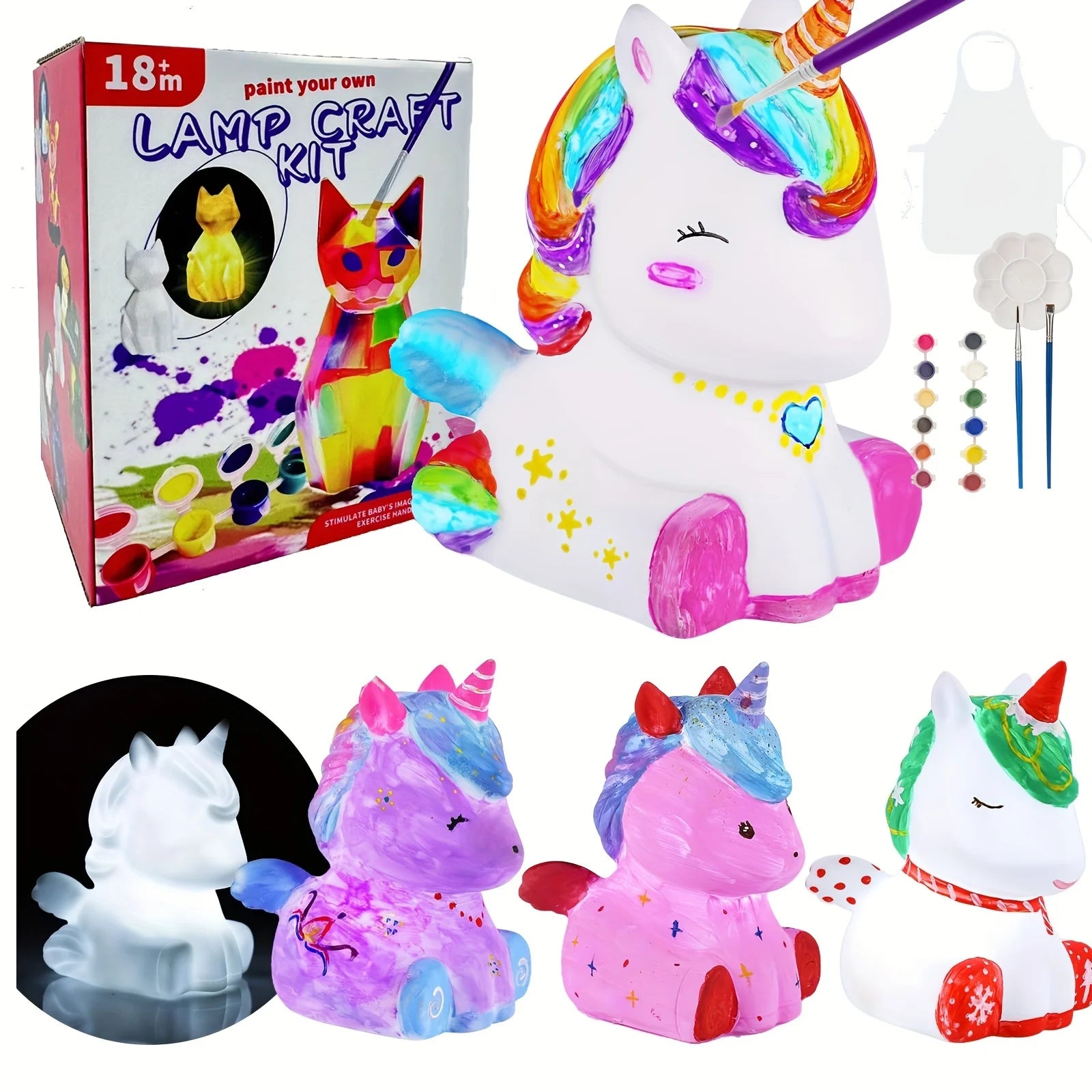 Paint Your Own Unicorn Lamp