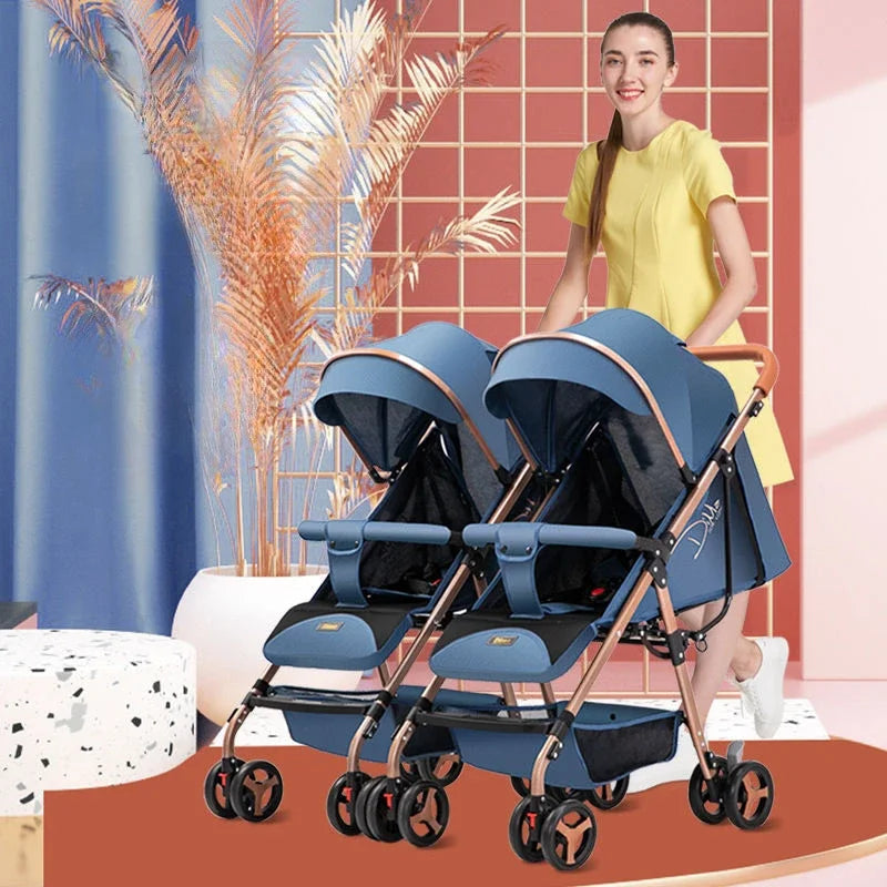 Detachable Twin Baby Stroller