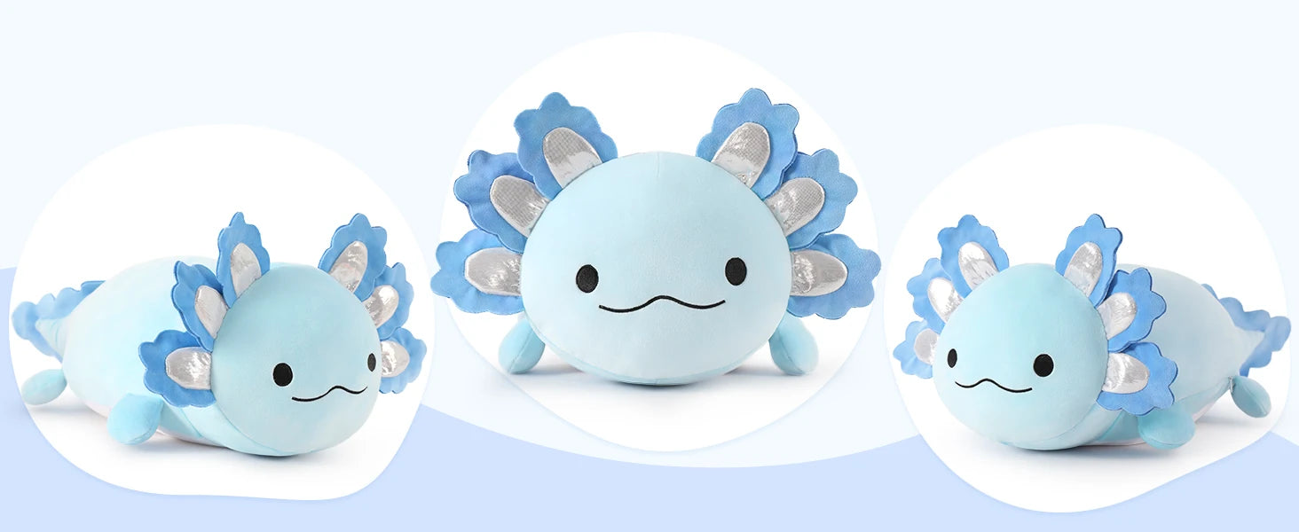 Axolotl Plush with 3 Baby Axolotls