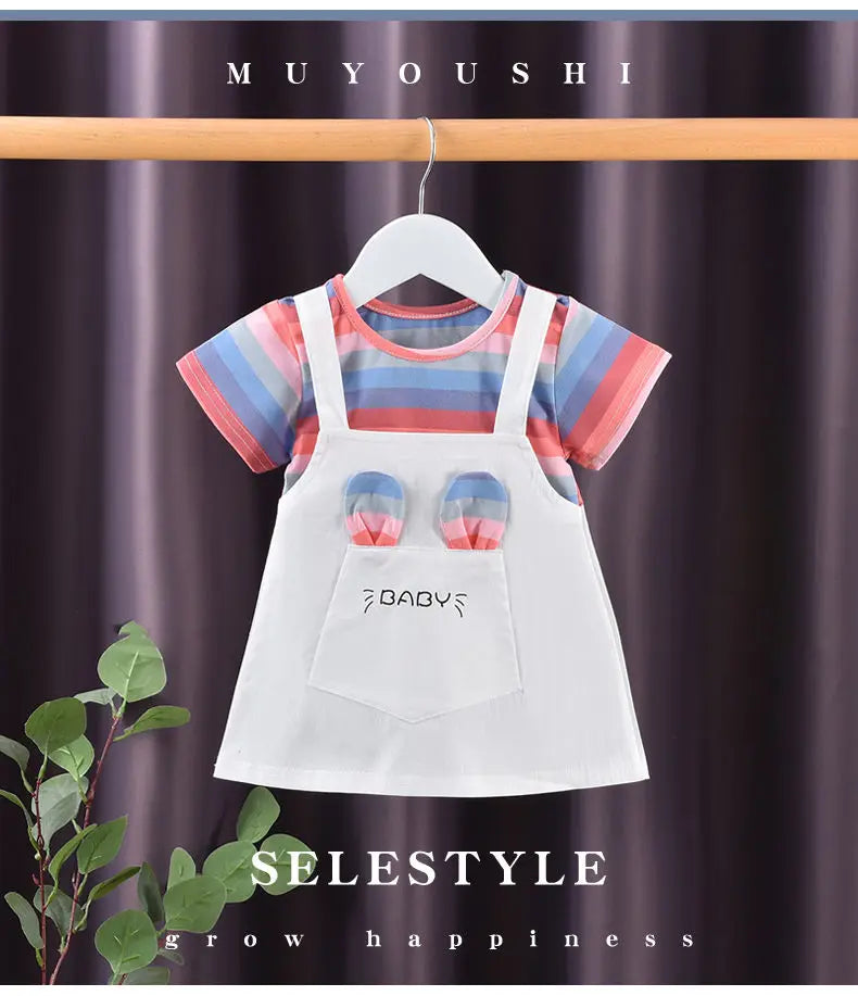 Girls Two-Piece Summer Dress