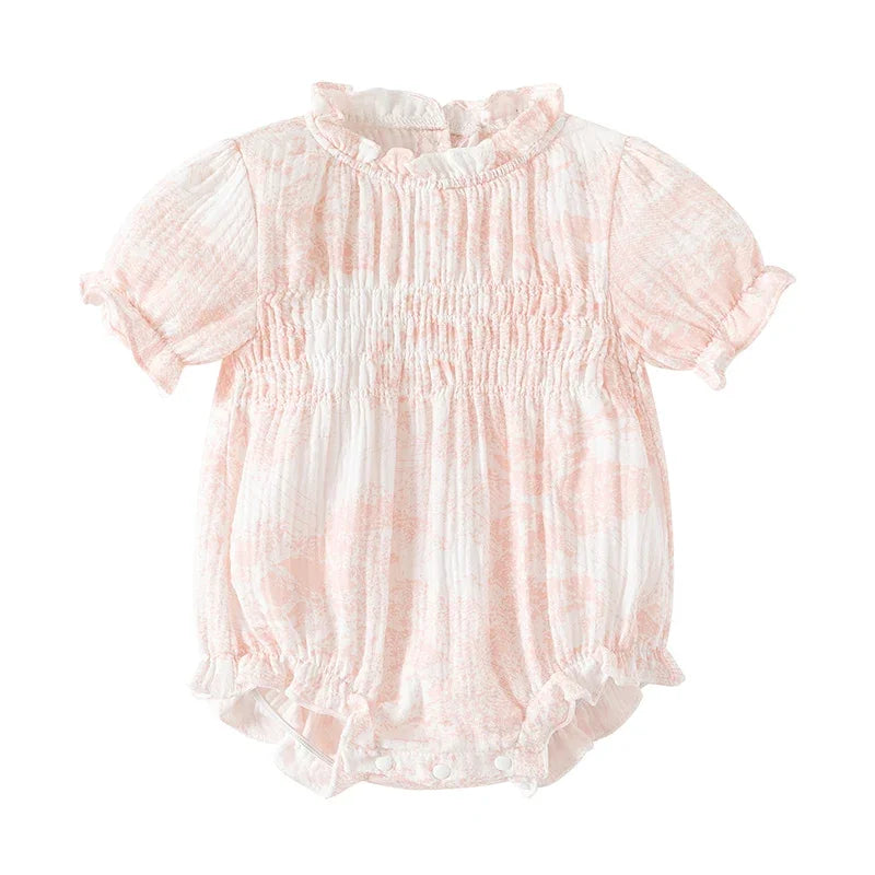 Baby Girls Cotton Print Jumpsuit (0-24M)