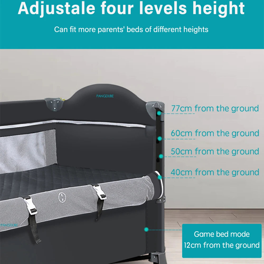 PANGDUBE Foldable Baby Crib