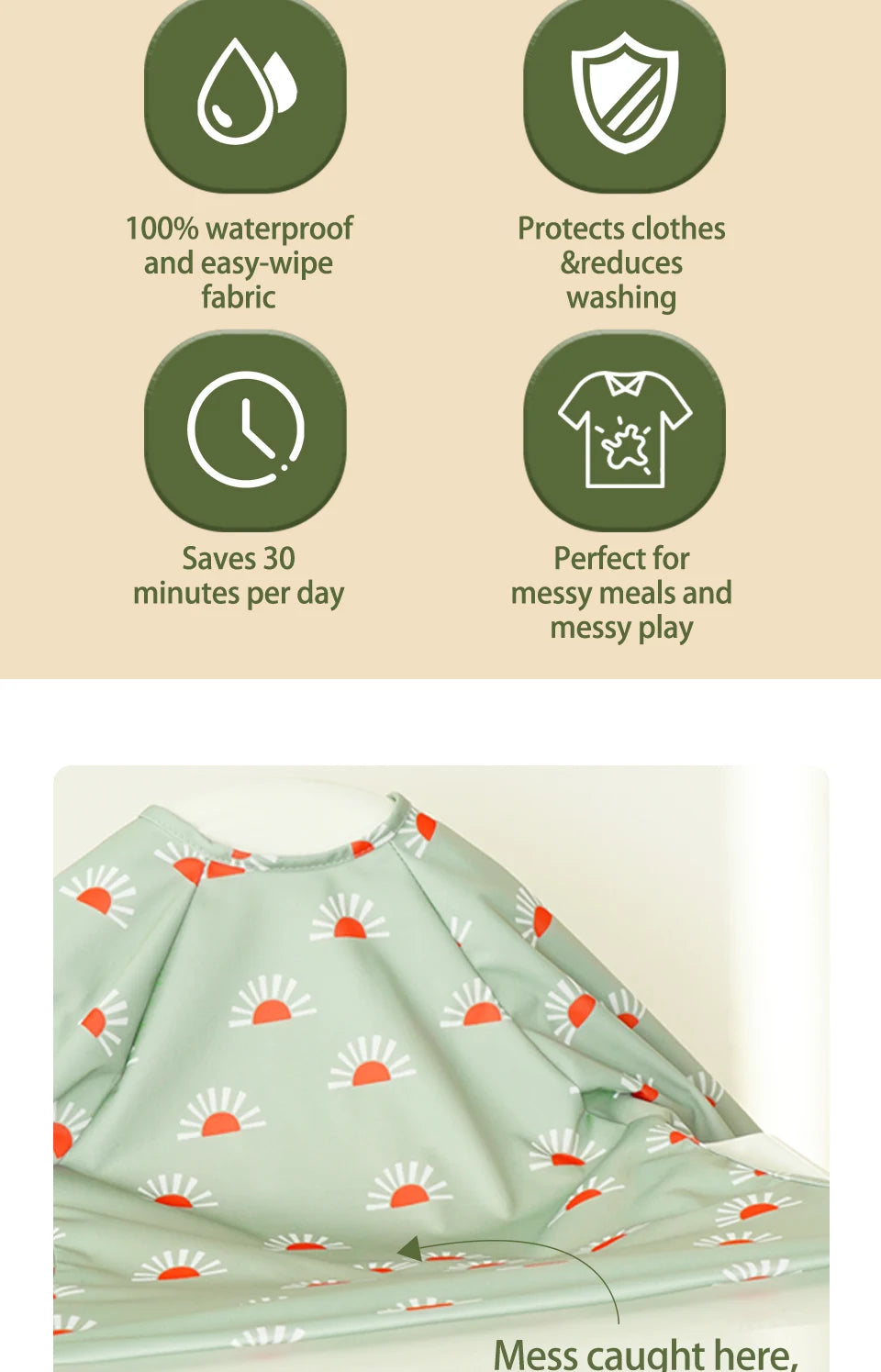 Waterproof Baby Feeding Bib