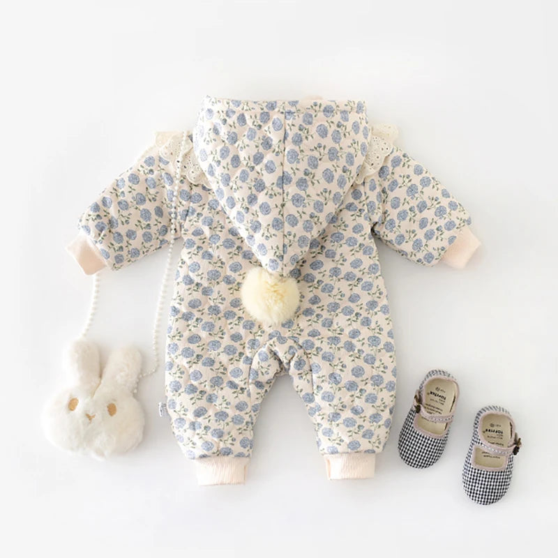Baby Girls Warm Winter Romper