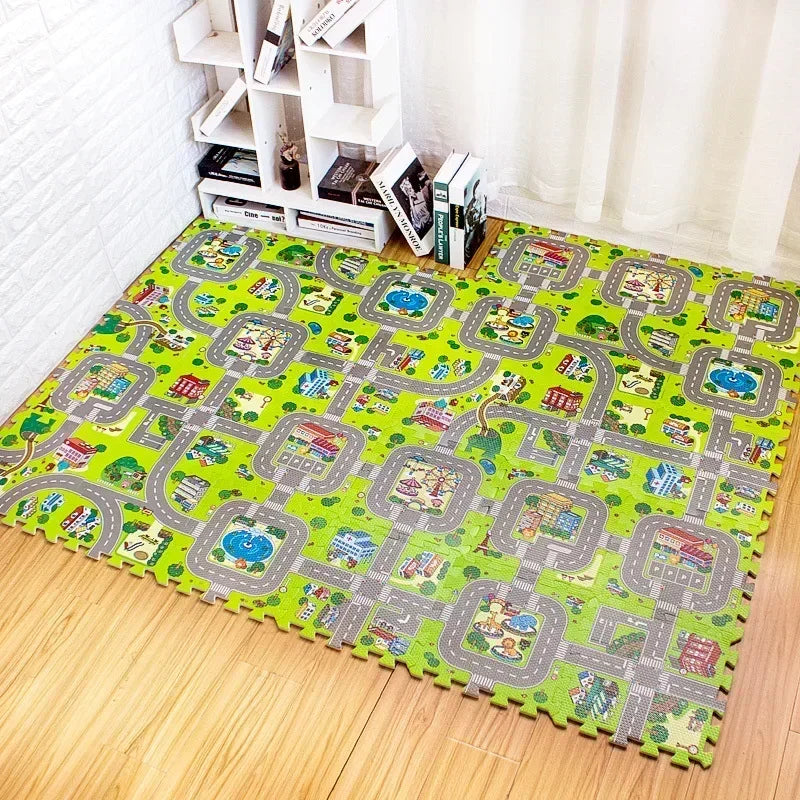 Baby Road Traffic Puzzle Play Mat
