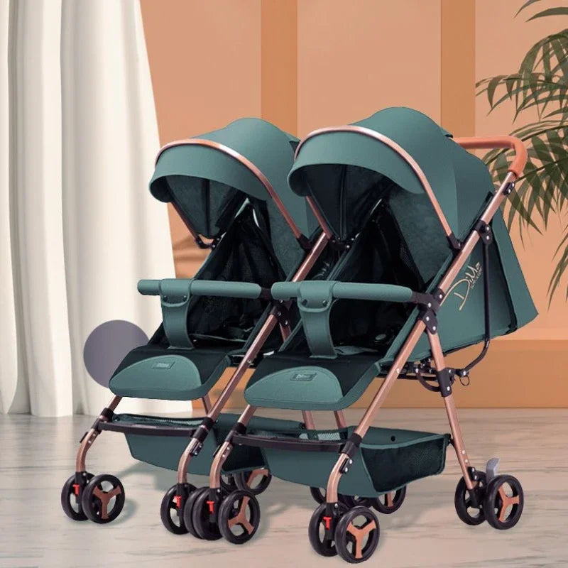 Detachable Twin Baby Stroller