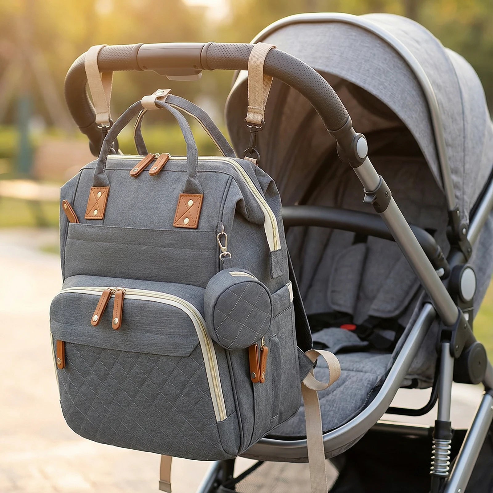 Diaper Backpack with Changing Pad