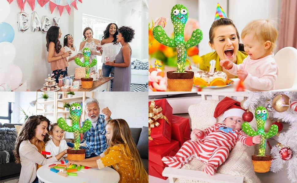 Dancing Cactus Talking Plush Toy with Voice Changer