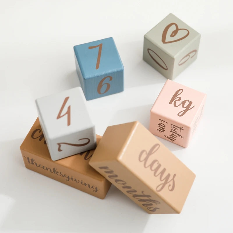 Wooden Baby Milestone Card Set