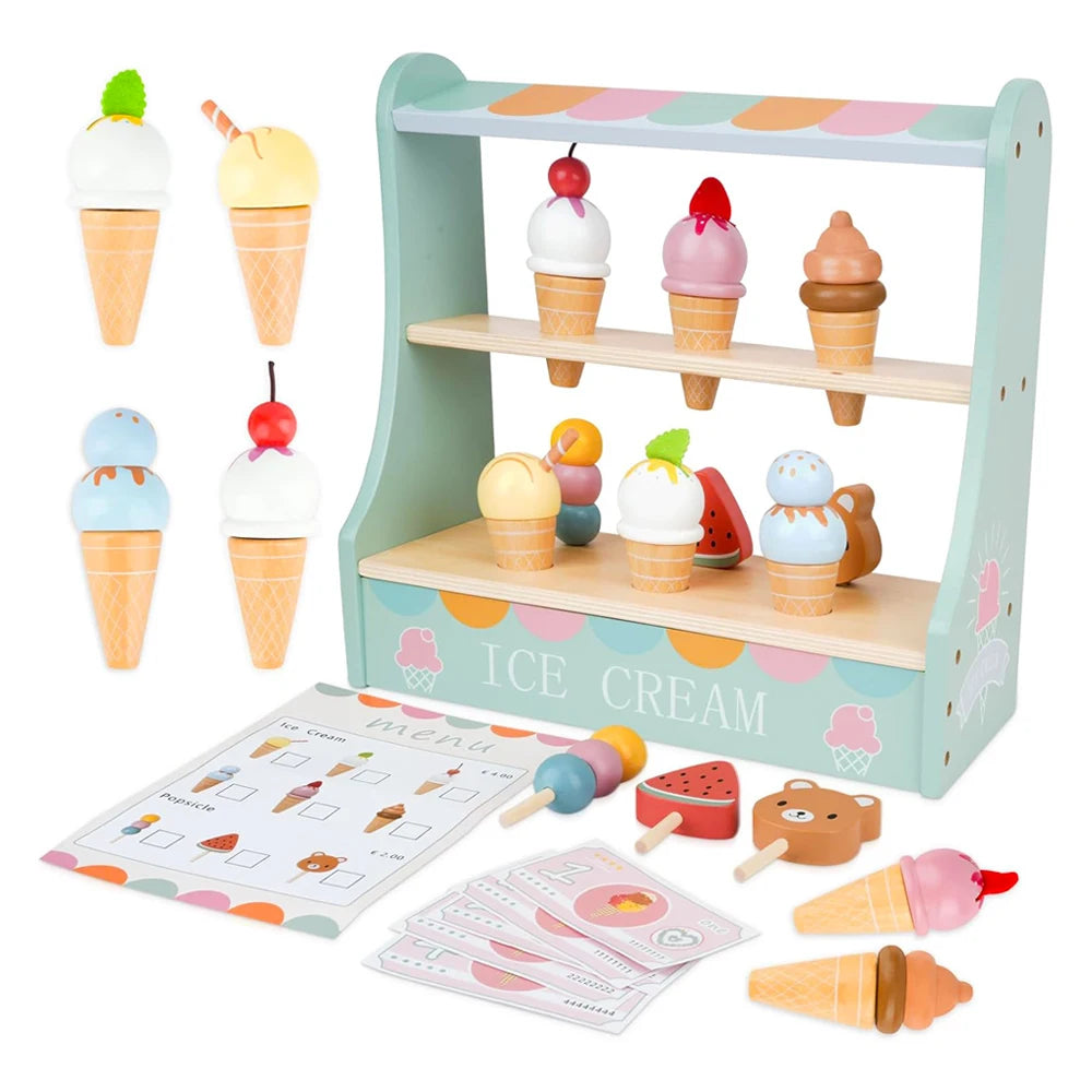 Wooden Ice Cream Play Set