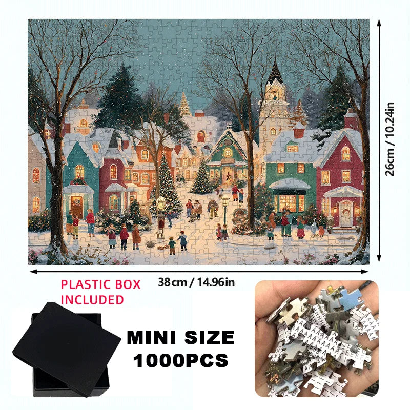 1000-Piece Christmas Snow Puzzle