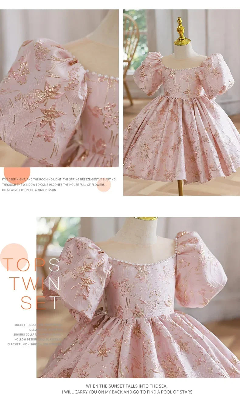 Girls Floral Princess Dress