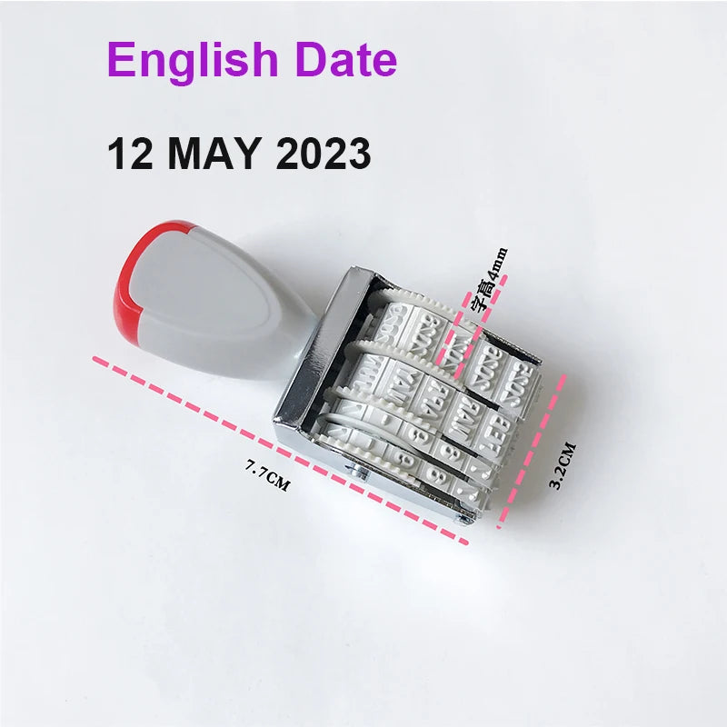 Adjustable Date Stamp with Ink Pad
