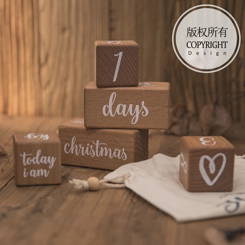 Wooden Baby Milestone Card Set