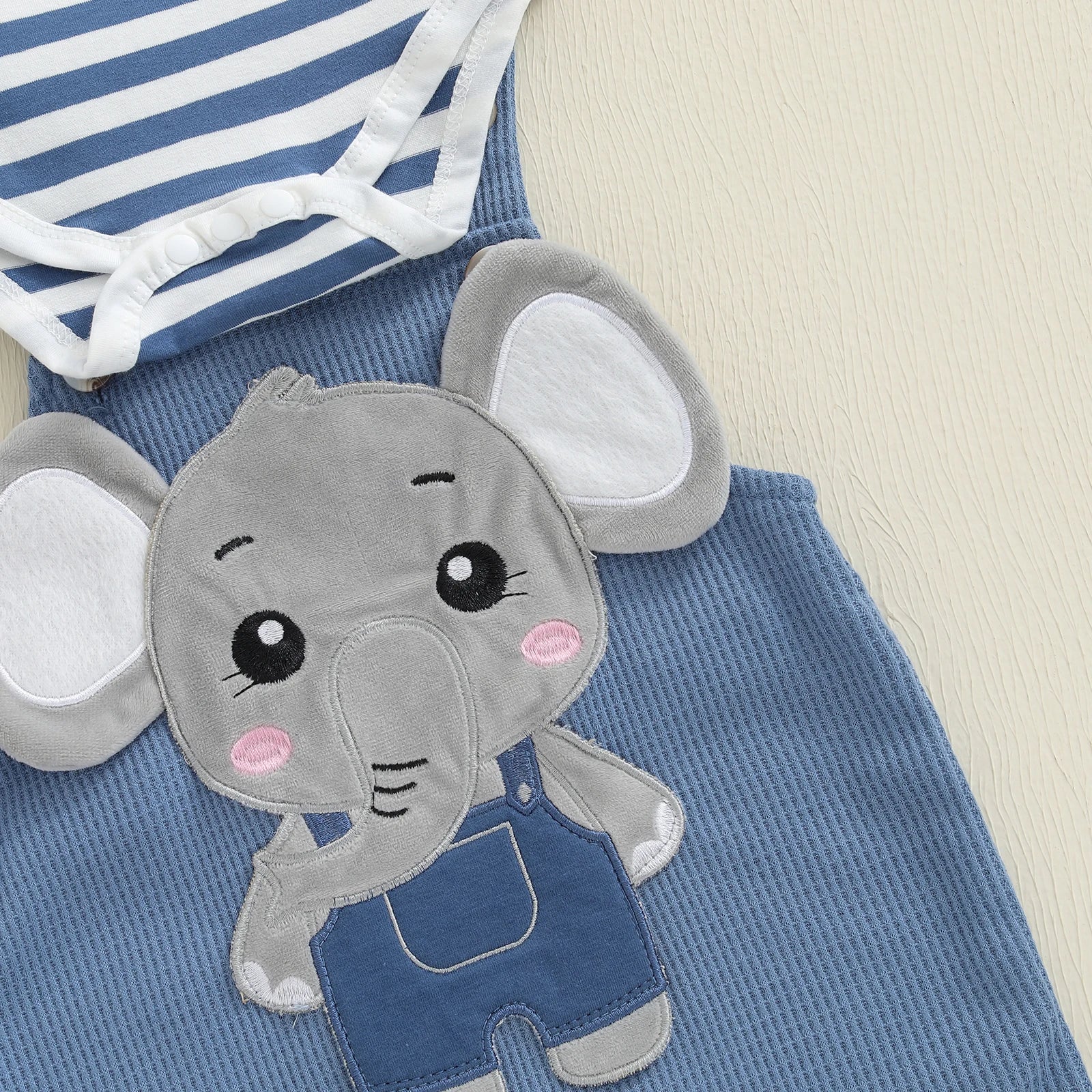 Baby Boy 3-Piece Overalls Set