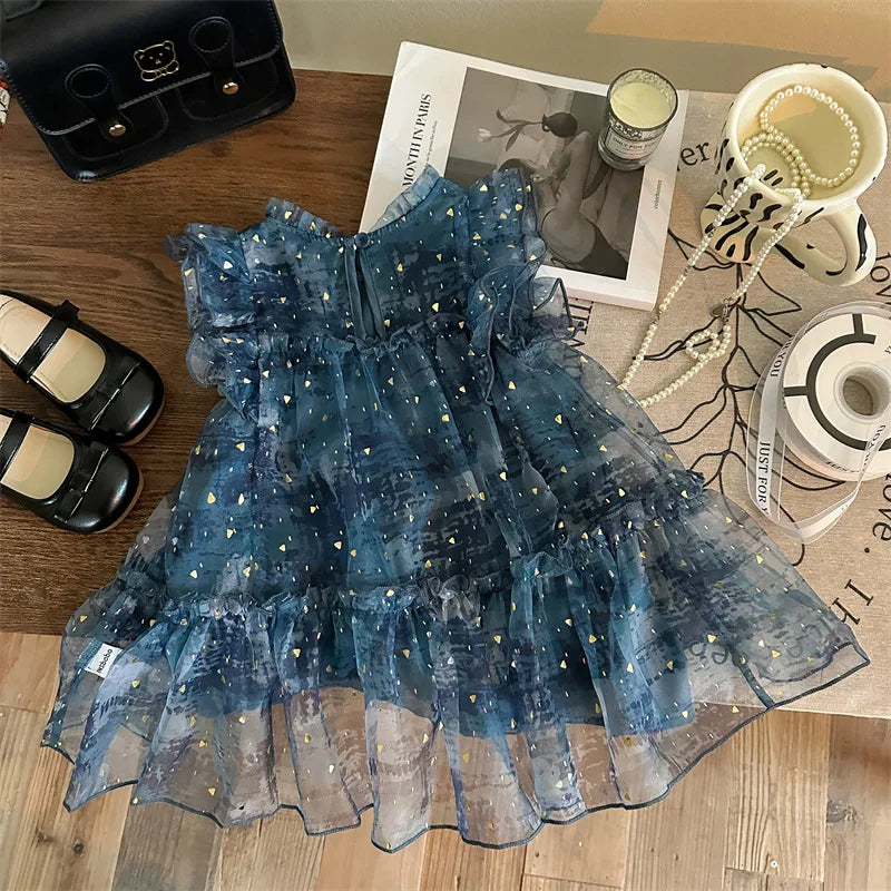 Girls Fairy Mesh Summer Dress