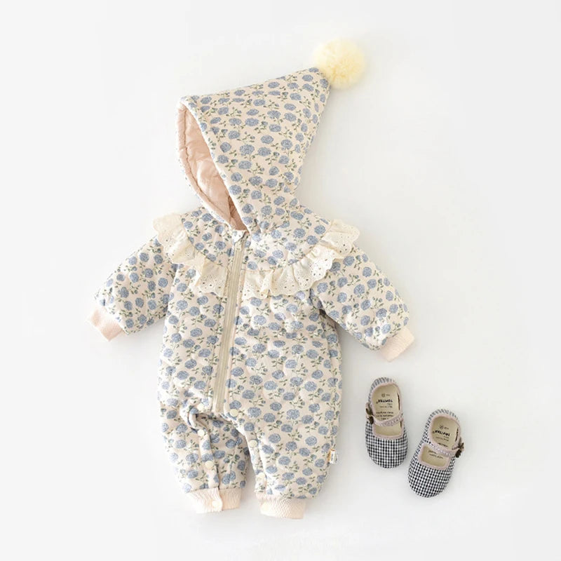 Baby Girls Warm Winter Romper