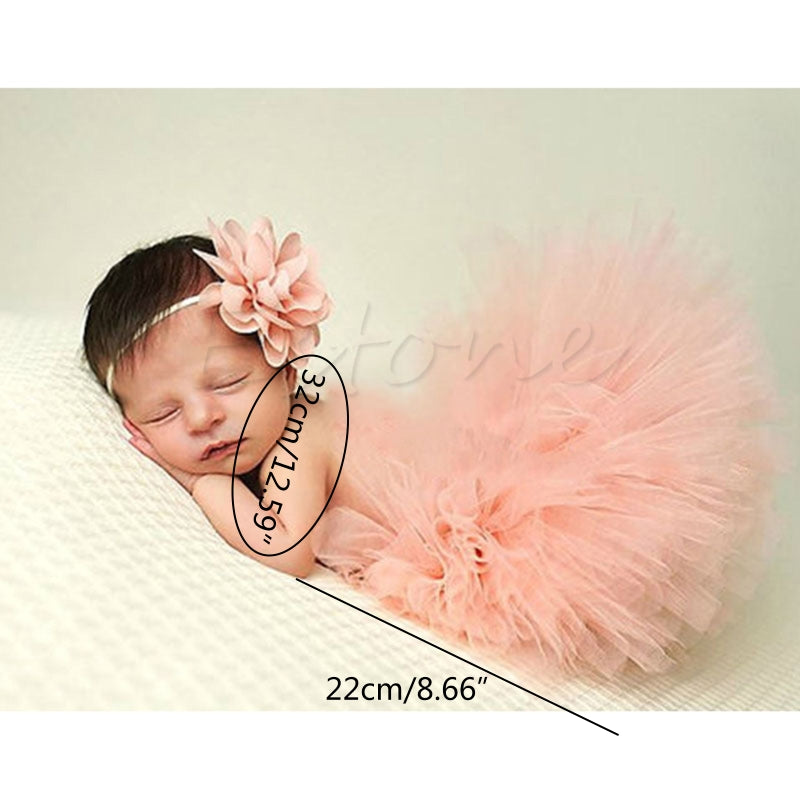 Newborn Girl Puffy Skirt Set