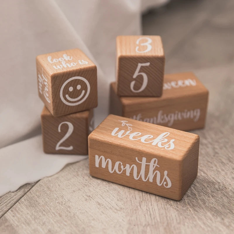 Wooden Baby Milestone Card Set