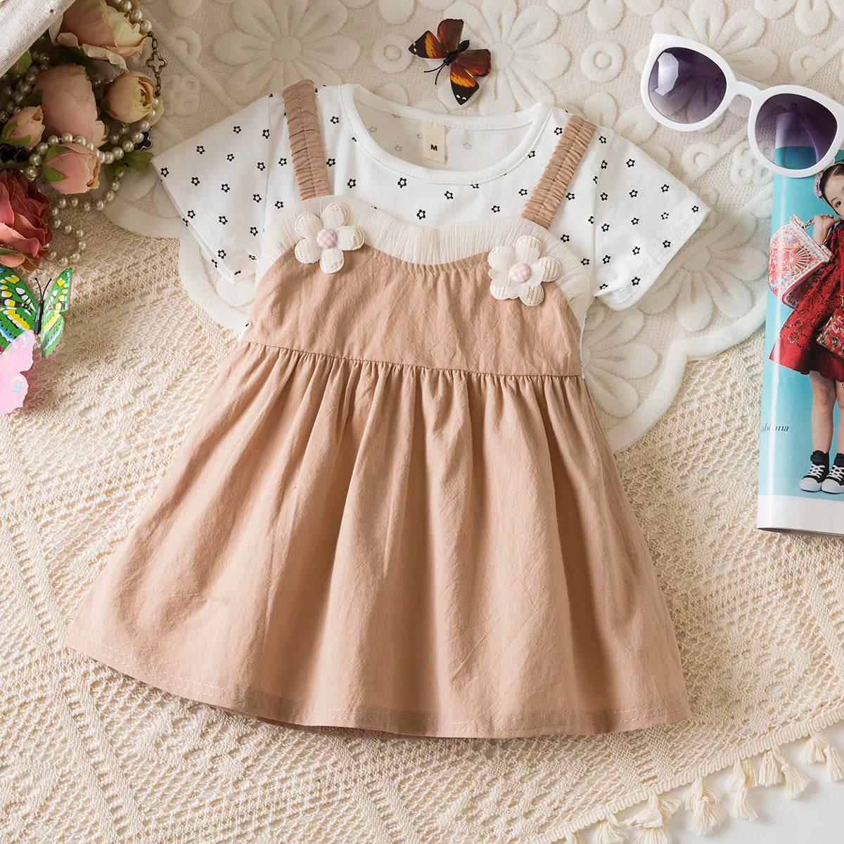 Little Floral Short Sleeved Baby Girl Dress