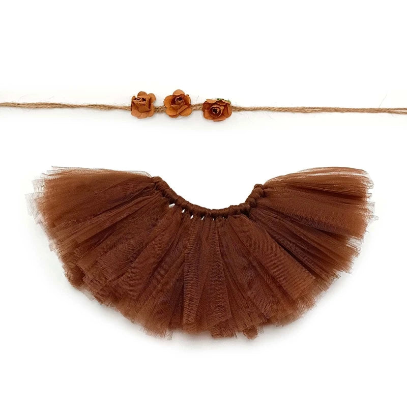 Newborn Girl Puffy Skirt Set