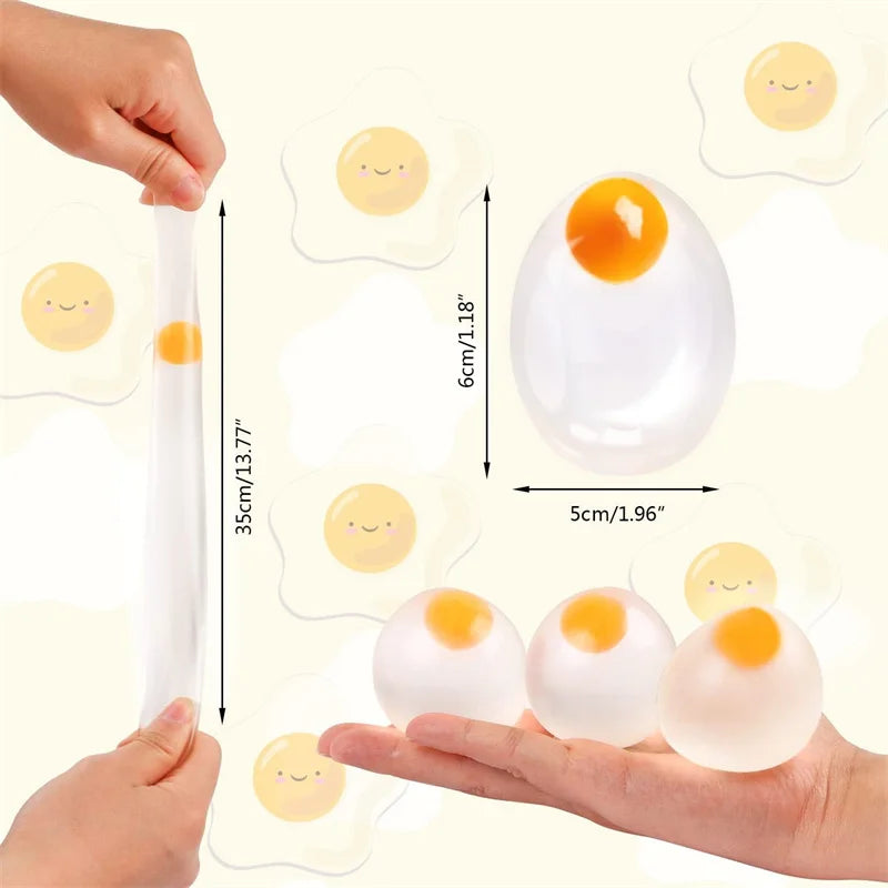 Funky Egg Squishy Squeeze Splat Ball Toy