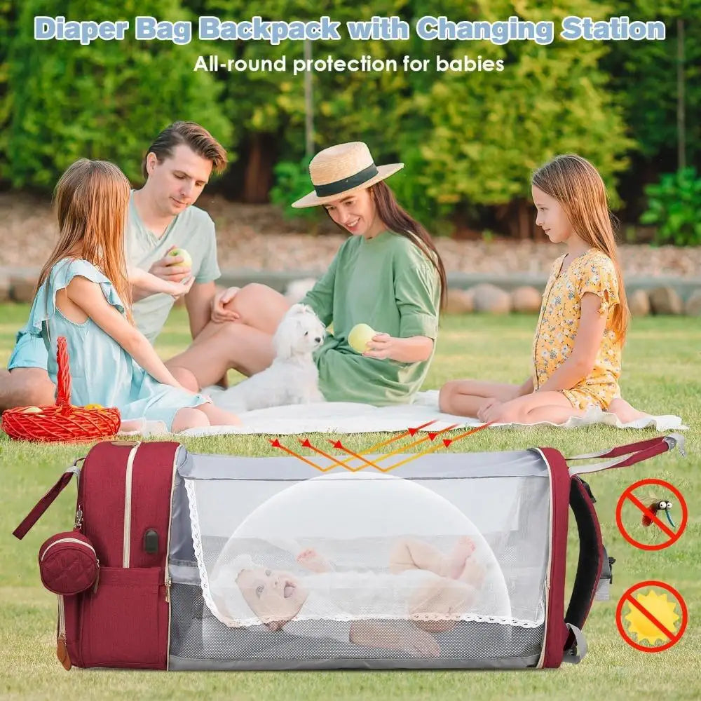 Foldable Diaper Backpack
