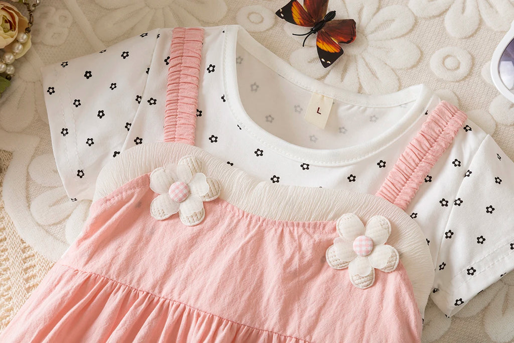 Little Floral Short Sleeved Baby Girl Dress