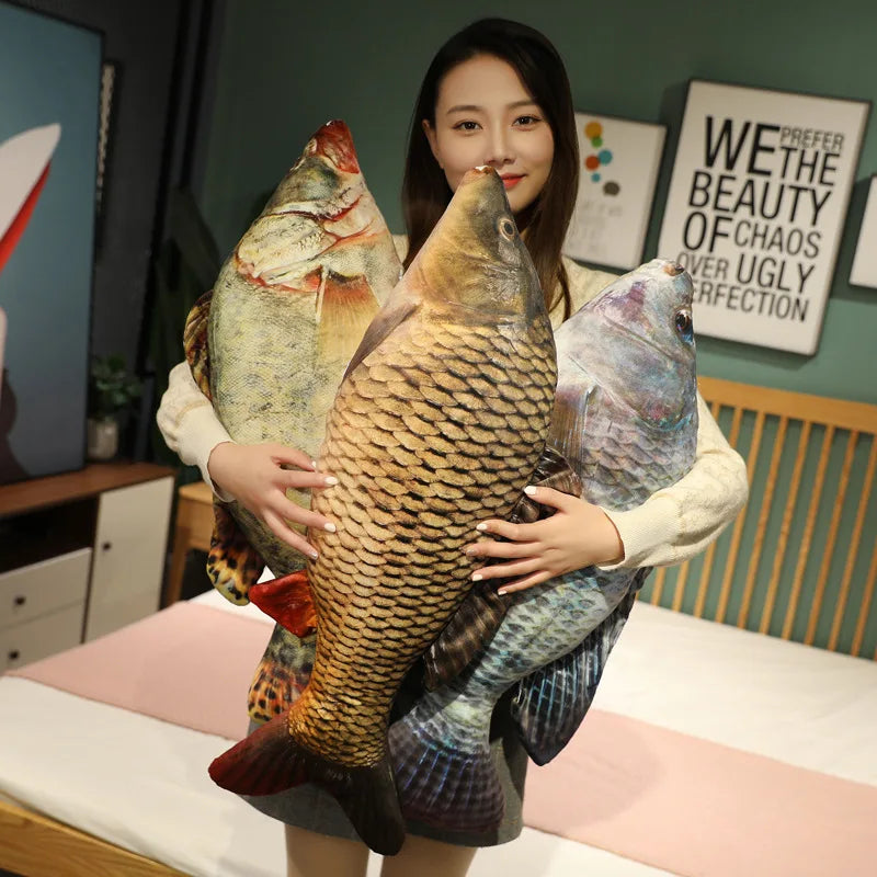 Fish Plush Pillow & Stuffed Toy