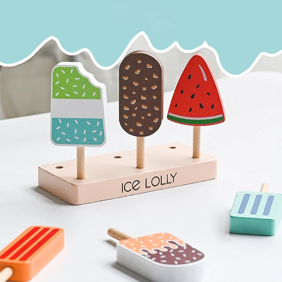Wooden Ice Cream Play Set