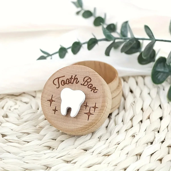 Wood Tooth  Keepsake Box