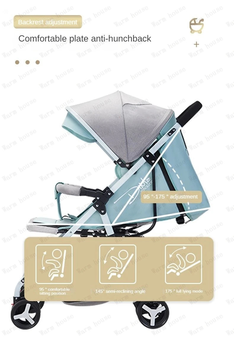 Detachable Twin Baby Stroller