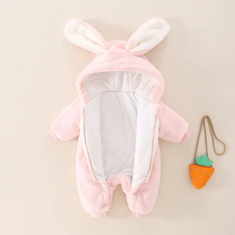 Baby Hooded Warm Romper Jumpsuit
