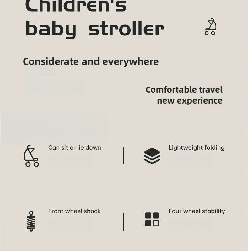 Foldable Multi-Purpose Baby Stroller