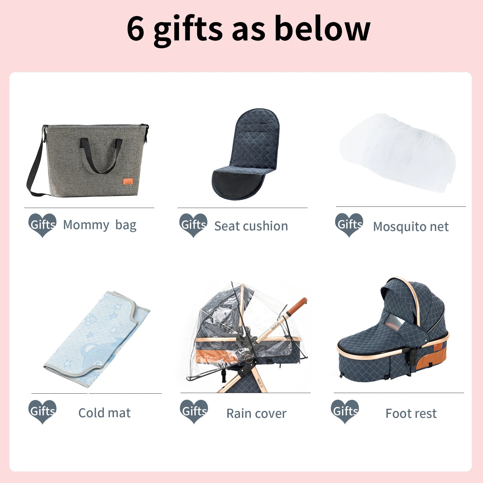 3-in-1 Multifunctional Portable Baby Stroller