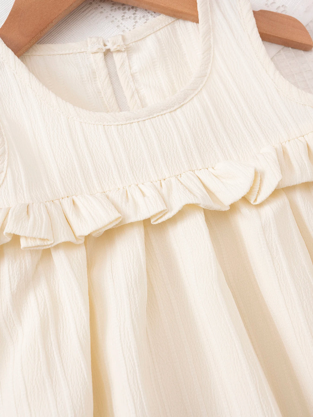 Girls Ruffle Hem Casual Dress