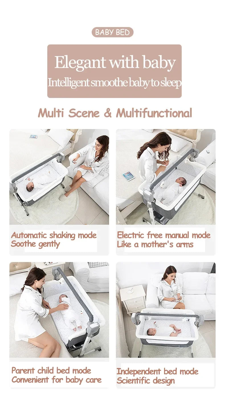 Electric Baby Rocking Crib