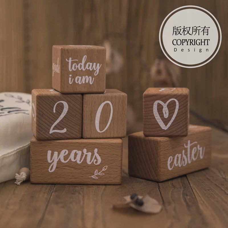 Wooden Baby Milestone Card Set