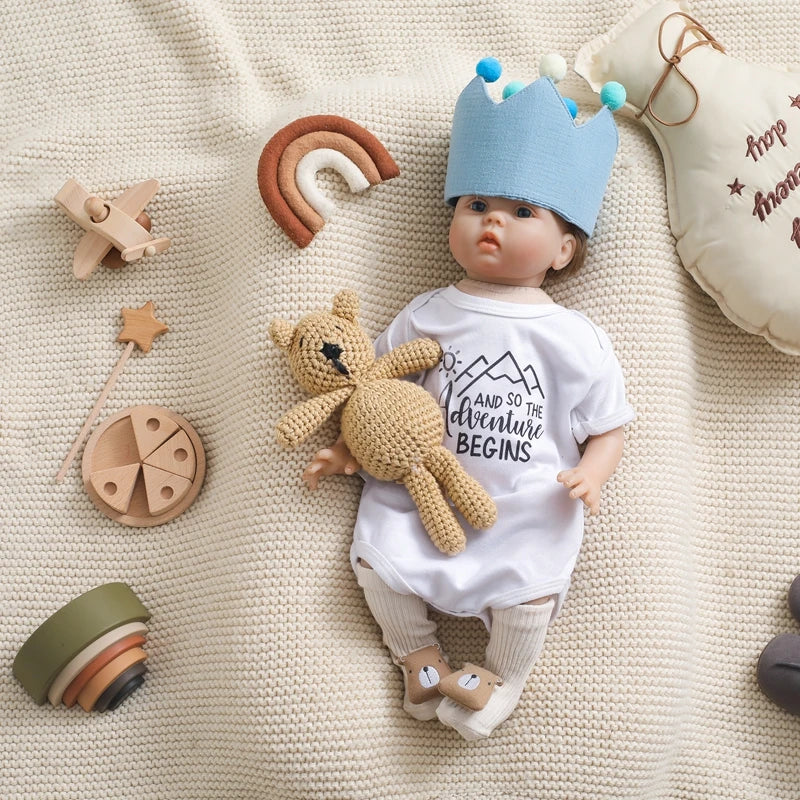 Baby Birthday Crown Hat Set