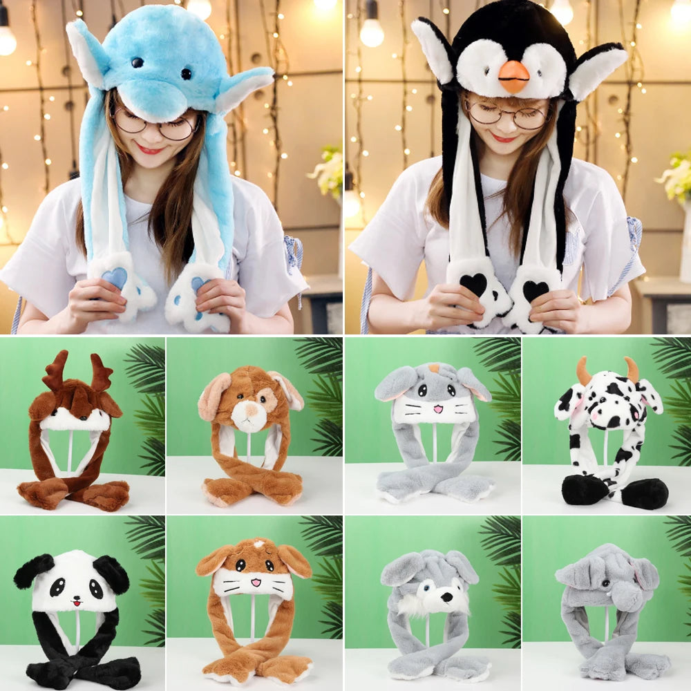 Funny Plush Animal Ear Hat